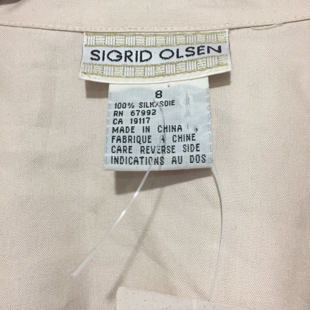 SIGRID OLSEN SILK BLOUSES SIZE 8 - Picture 4 of 4